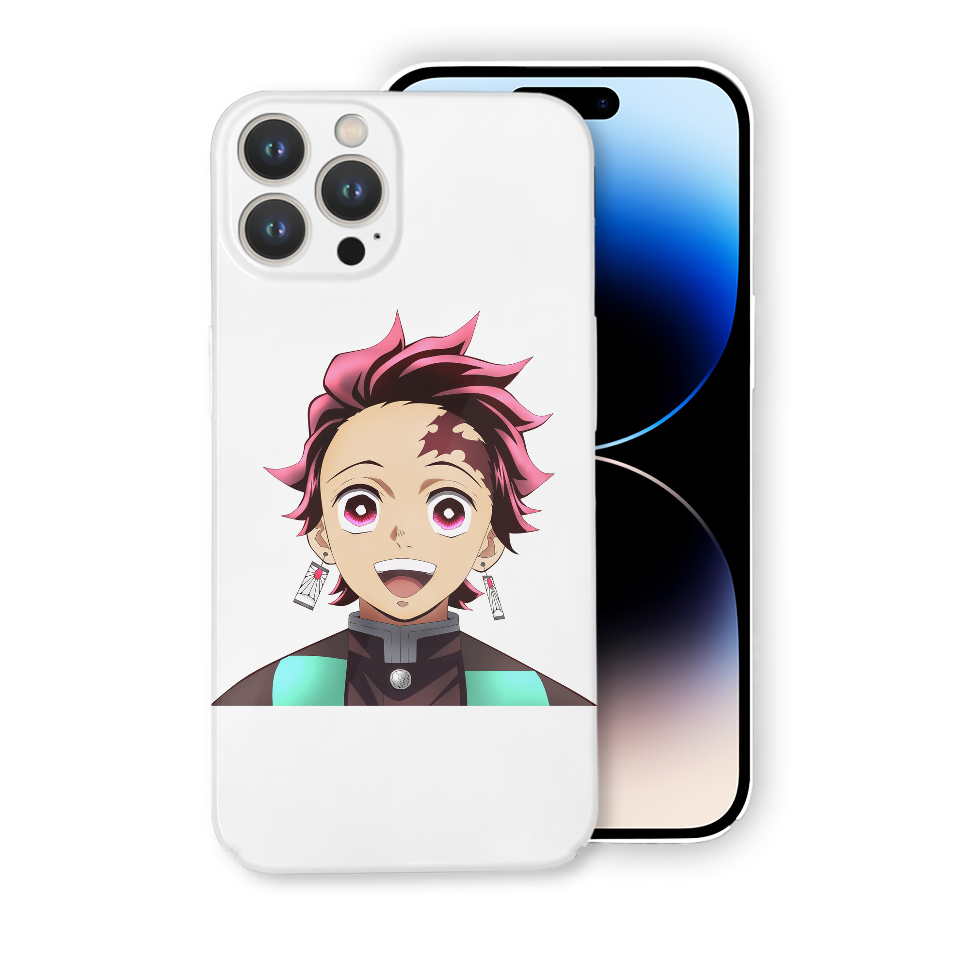 （画像用） 鬼滅の刃 竈門 炭治郎／かまど たんじろう Kamado Tanjirou 【iPhone 14シリーズ対応】ハードケース